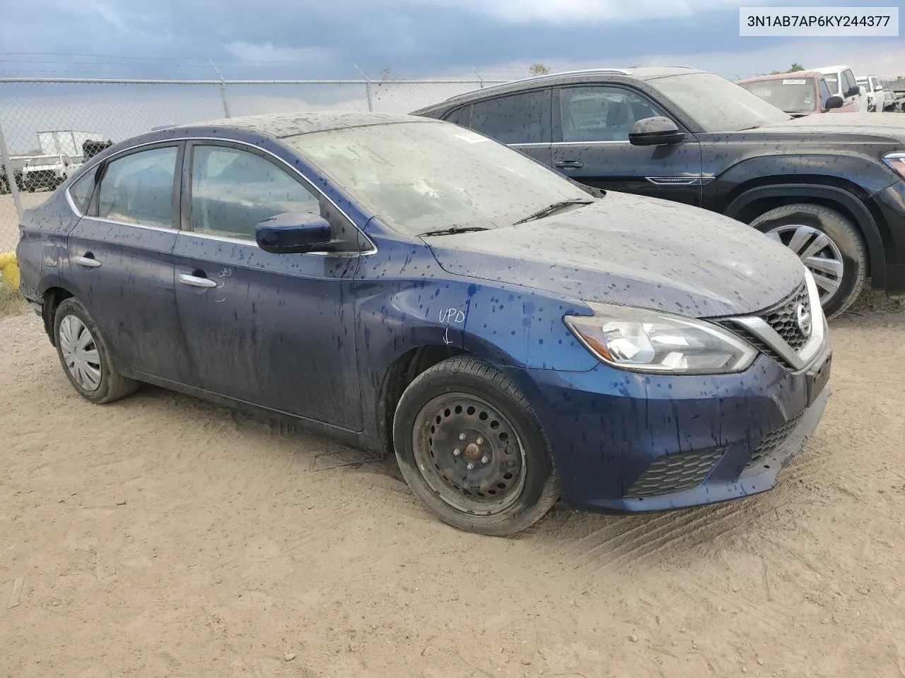 2019 Nissan Sentra S VIN: 3N1AB7AP6KY244377 Lot: 73036634