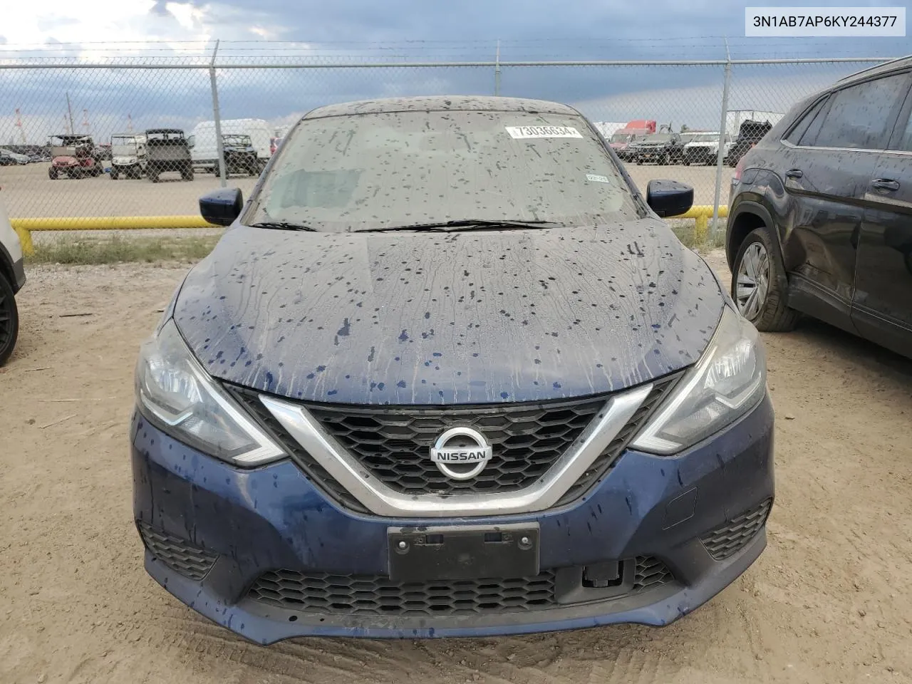 2019 Nissan Sentra S VIN: 3N1AB7AP6KY244377 Lot: 73036634