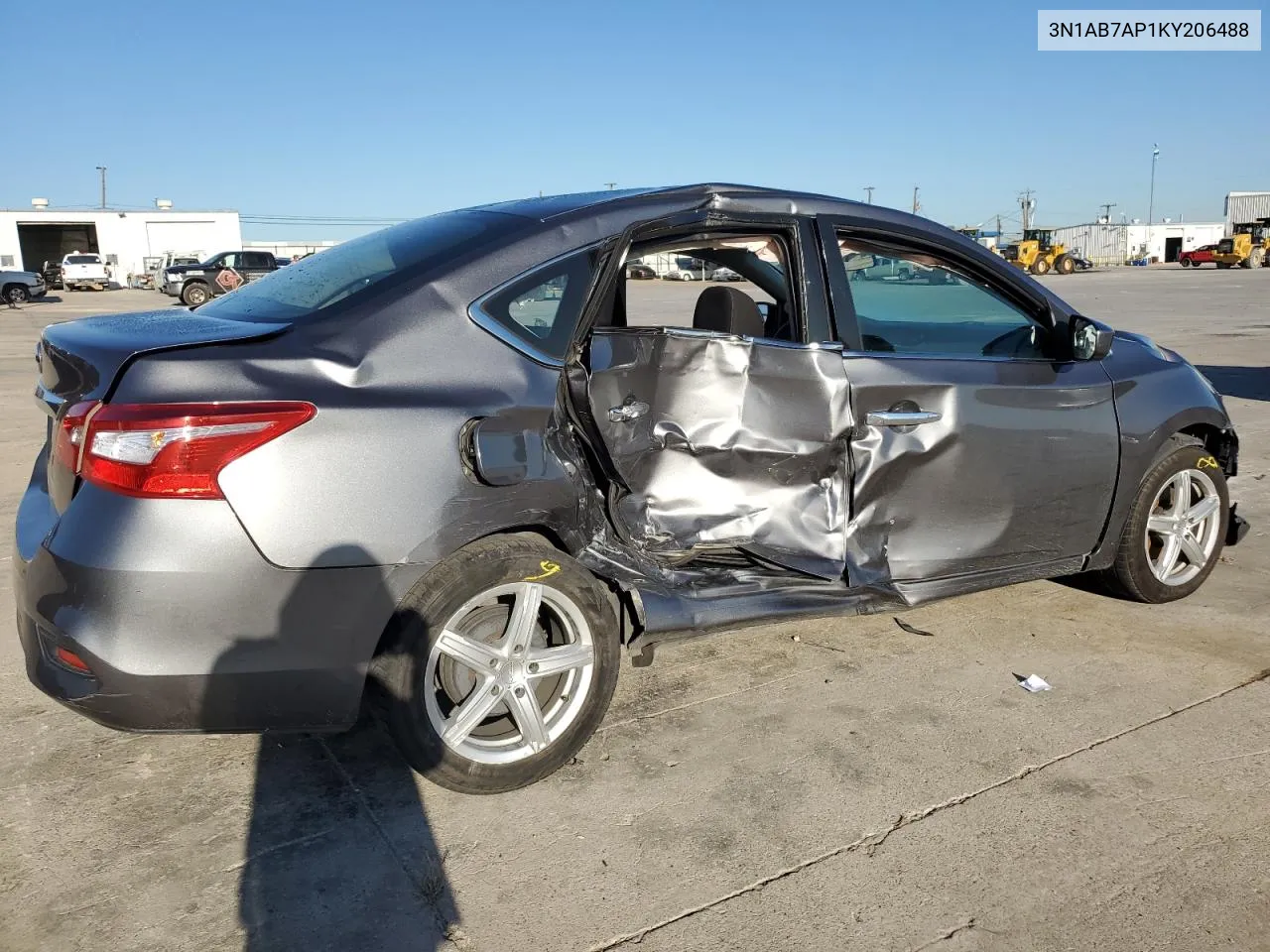 2019 Nissan Sentra S VIN: 3N1AB7AP1KY206488 Lot: 73039814