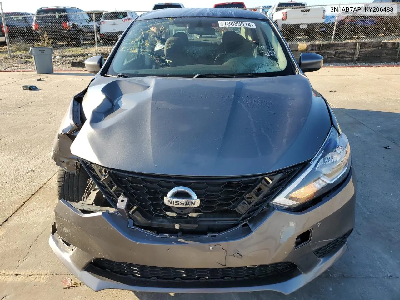 2019 Nissan Sentra S VIN: 3N1AB7AP1KY206488 Lot: 73039814