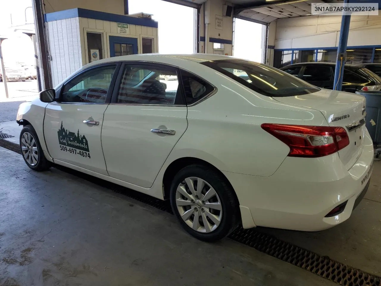 2019 Nissan Sentra S VIN: 3N1AB7AP8KY292124 Lot: 73059504