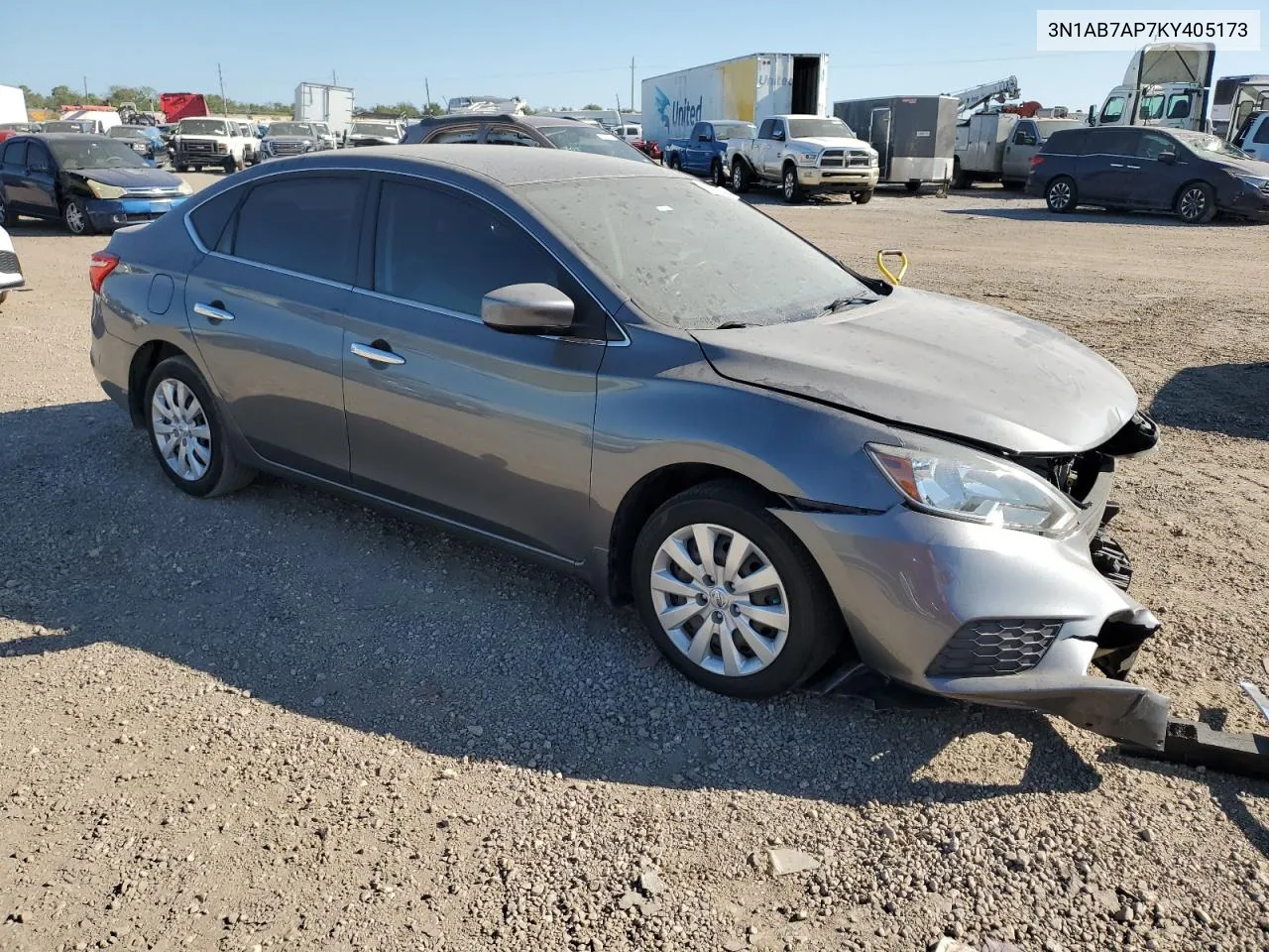 2019 Nissan Sentra S VIN: 3N1AB7AP7KY405173 Lot: 73097914