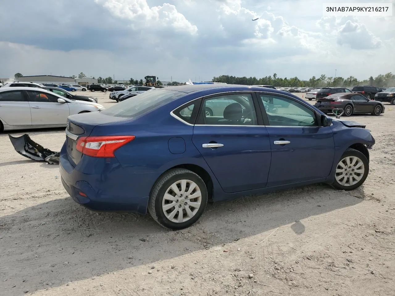 2019 Nissan Sentra S VIN: 3N1AB7AP9KY216217 Lot: 73104554