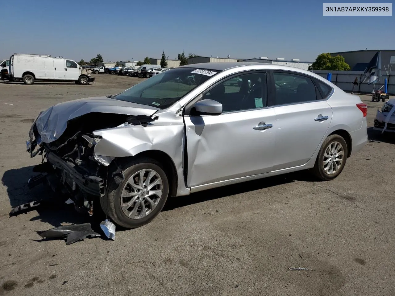 3N1AB7APXKY359998 2019 Nissan Sentra S