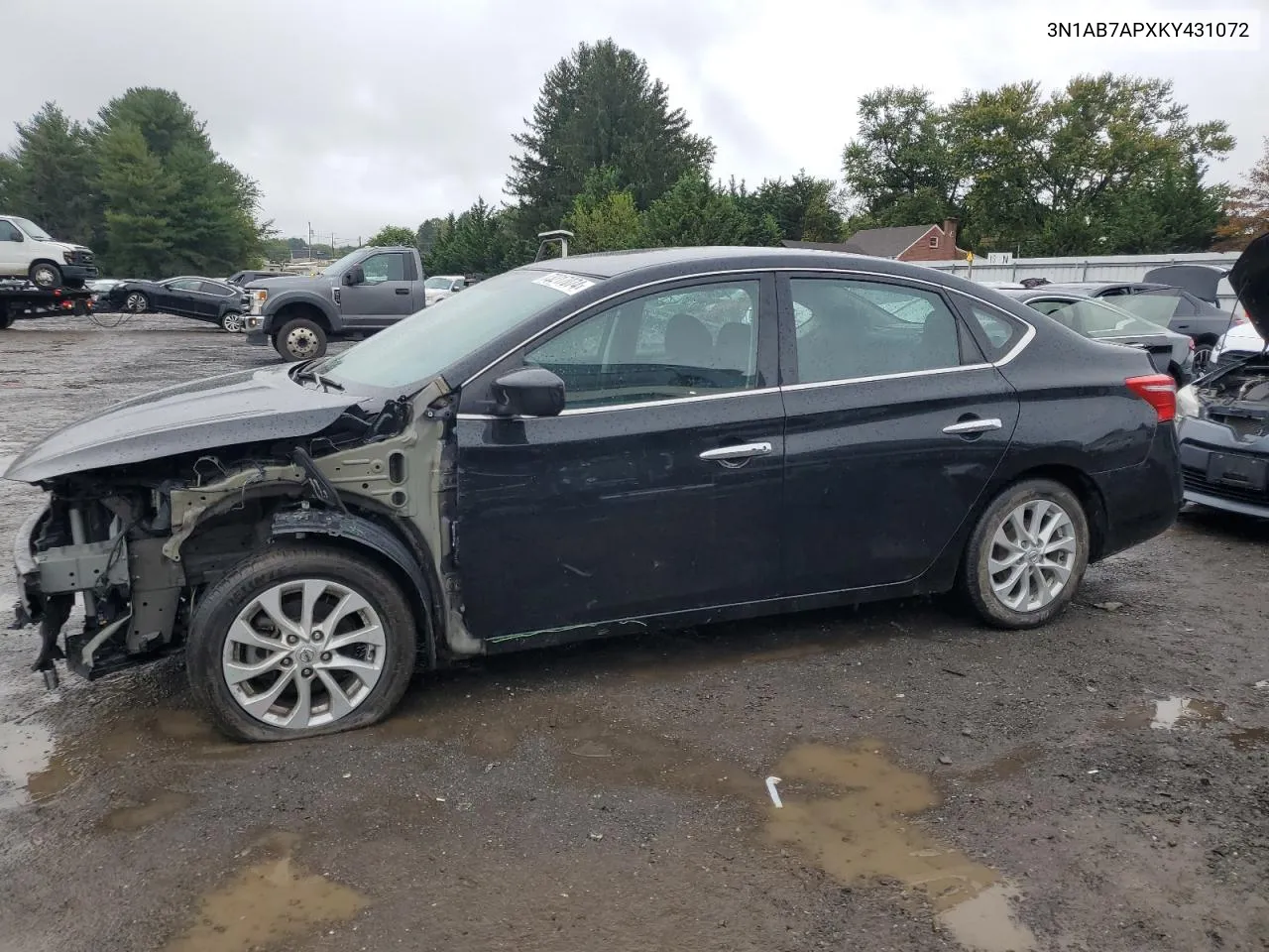 2019 Nissan Sentra S VIN: 3N1AB7APXKY431072 Lot: 73217074