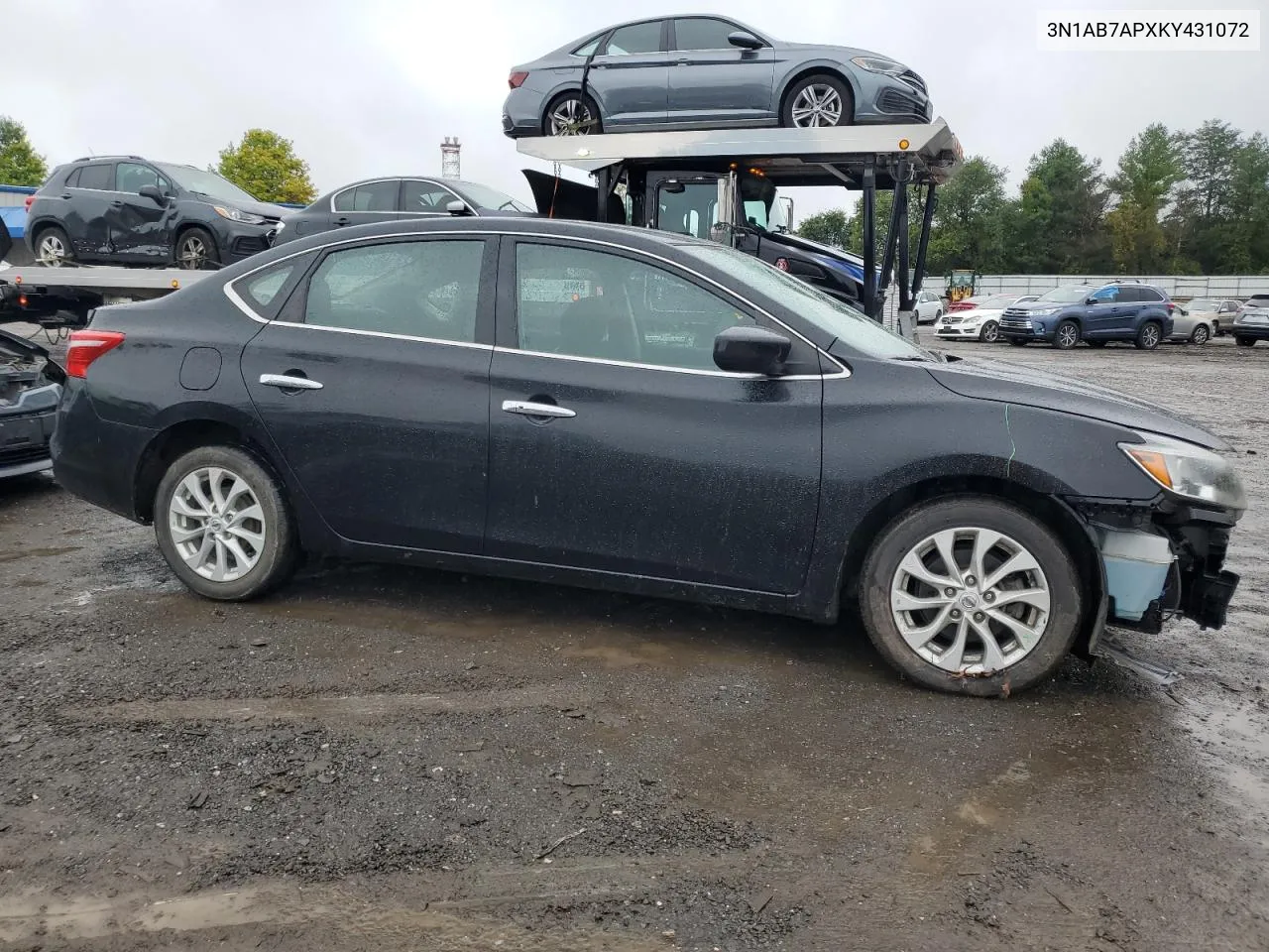 2019 Nissan Sentra S VIN: 3N1AB7APXKY431072 Lot: 73217074