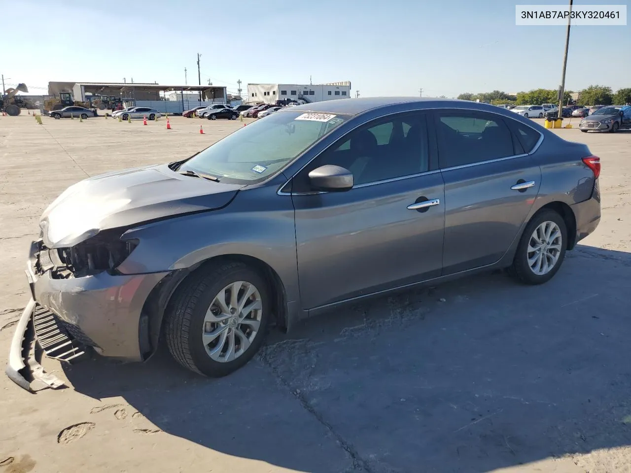 2019 Nissan Sentra S VIN: 3N1AB7AP3KY320461 Lot: 73231064