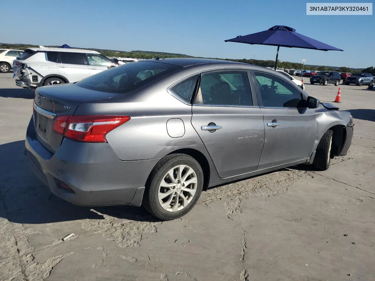 2019 Nissan Sentra S VIN: 3N1AB7AP3KY320461 Lot: 73231064