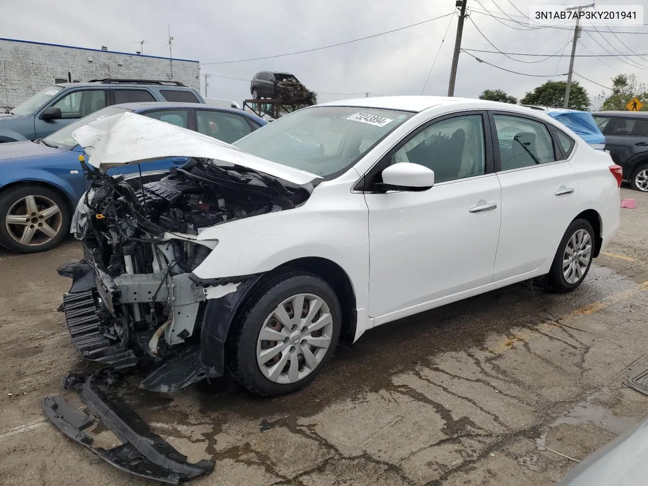 2019 Nissan Sentra S VIN: 3N1AB7AP3KY201941 Lot: 73243894