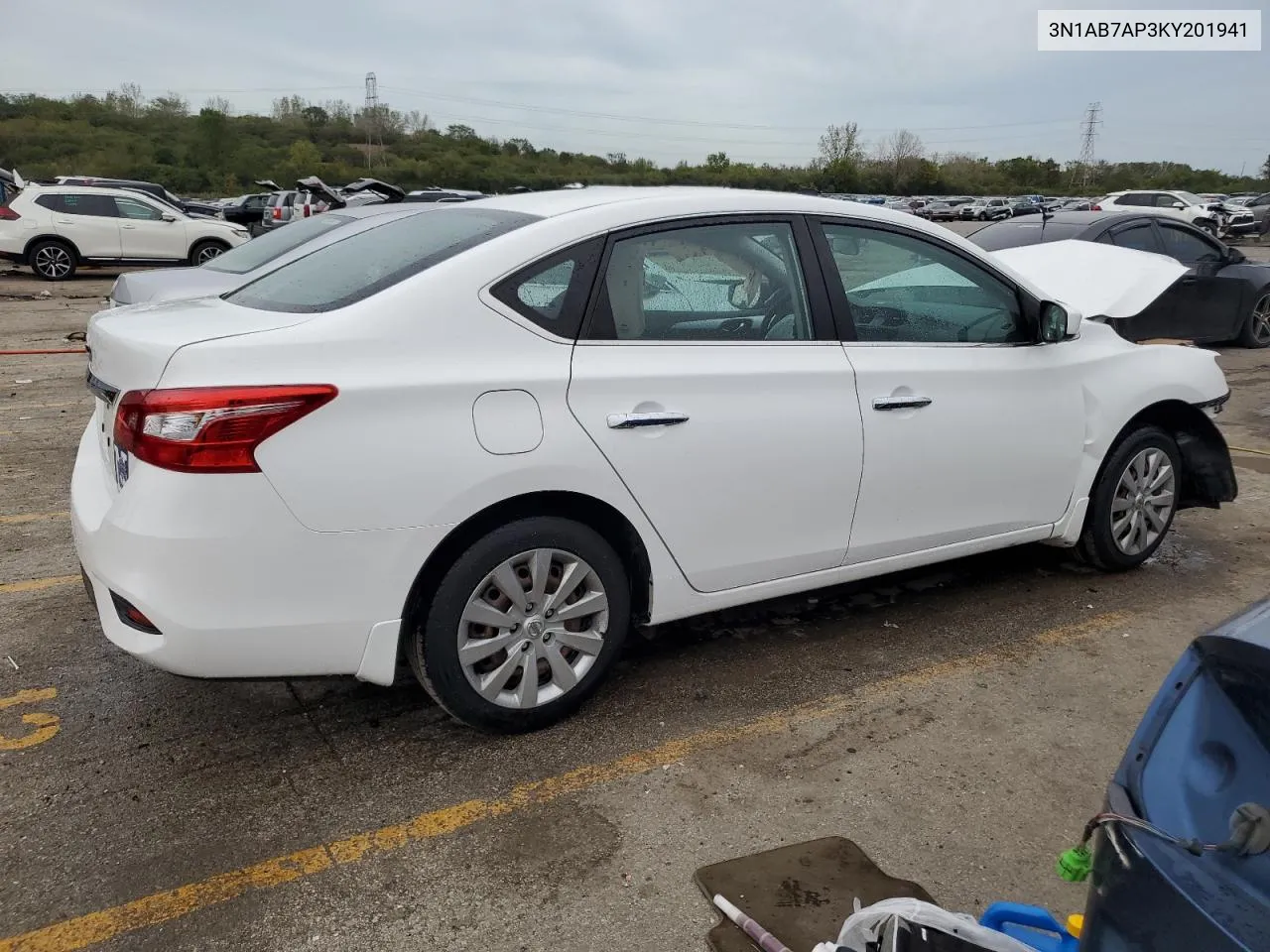 2019 Nissan Sentra S VIN: 3N1AB7AP3KY201941 Lot: 73243894