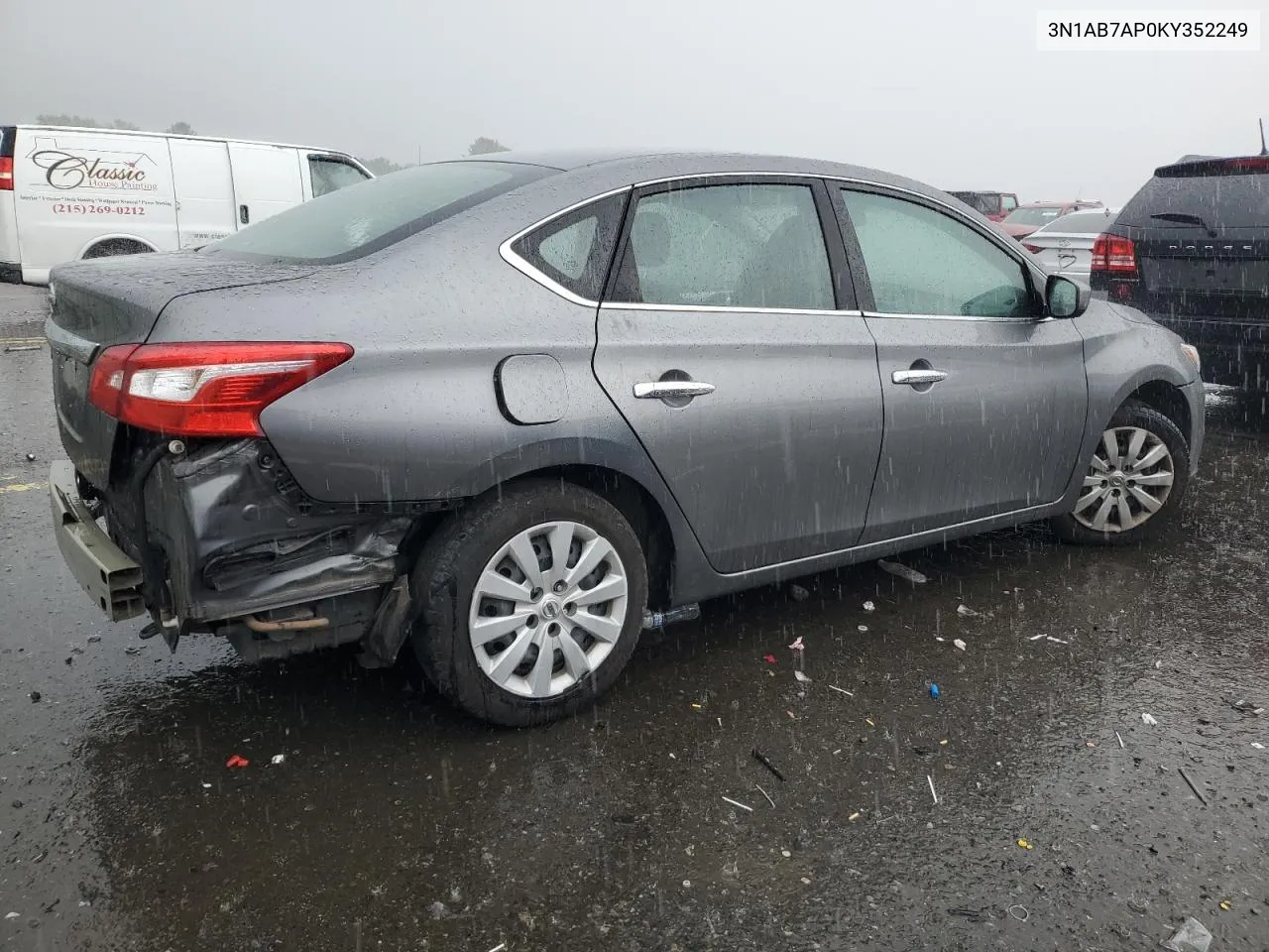 2019 Nissan Sentra S VIN: 3N1AB7AP0KY352249 Lot: 73287164