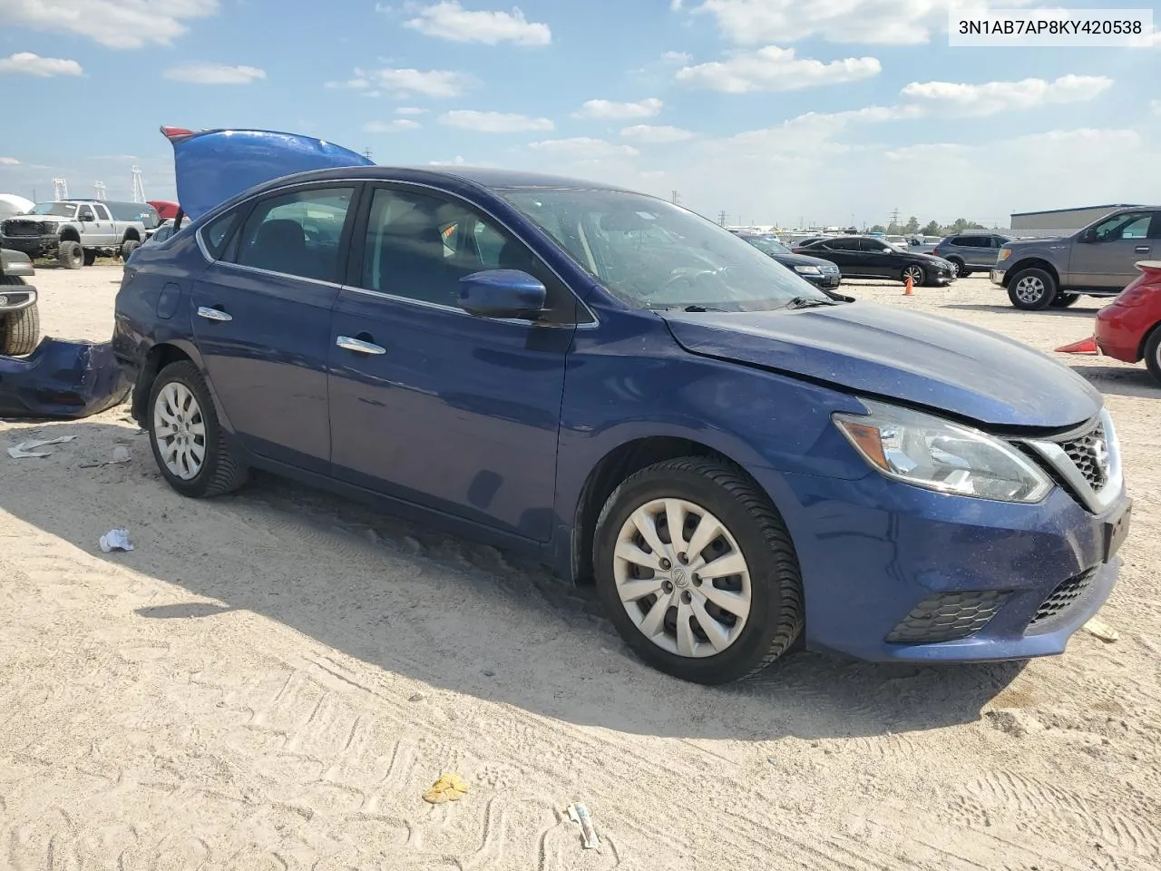 2019 Nissan Sentra S VIN: 3N1AB7AP8KY420538 Lot: 73431594