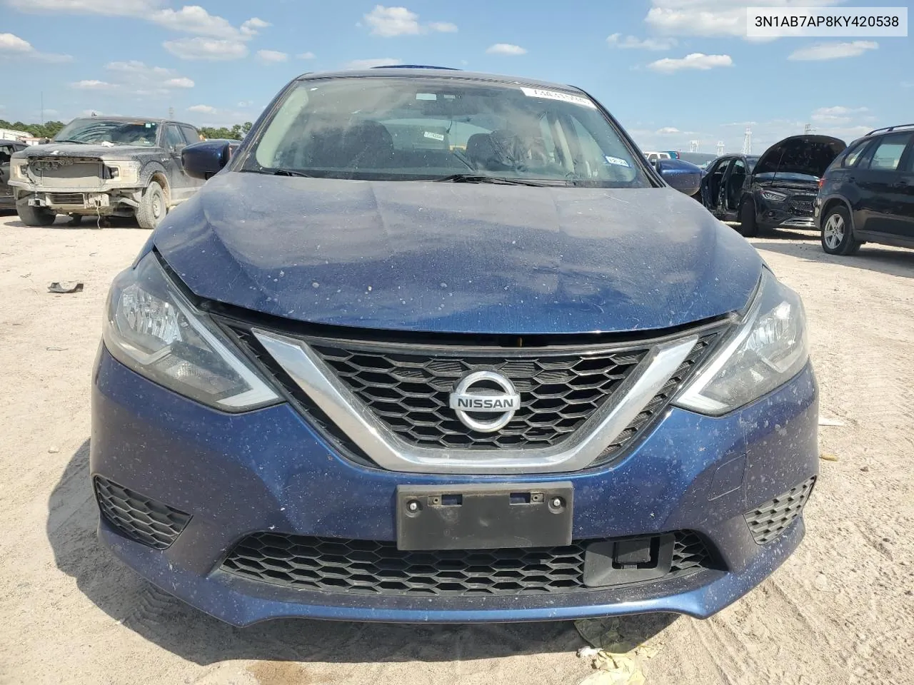 2019 Nissan Sentra S VIN: 3N1AB7AP8KY420538 Lot: 73431594