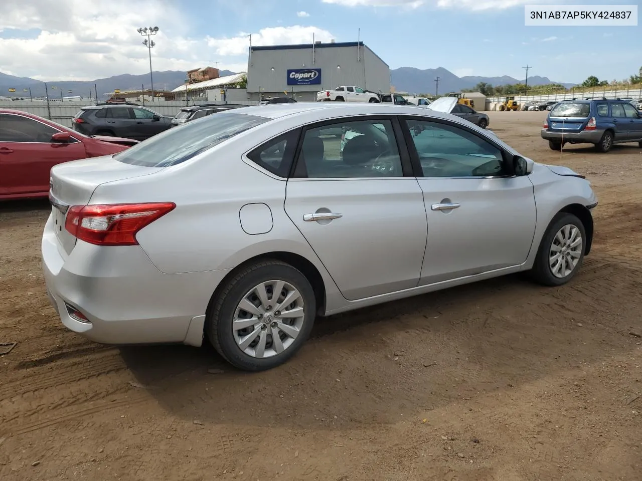 2019 Nissan Sentra S VIN: 3N1AB7AP5KY424837 Lot: 73529524