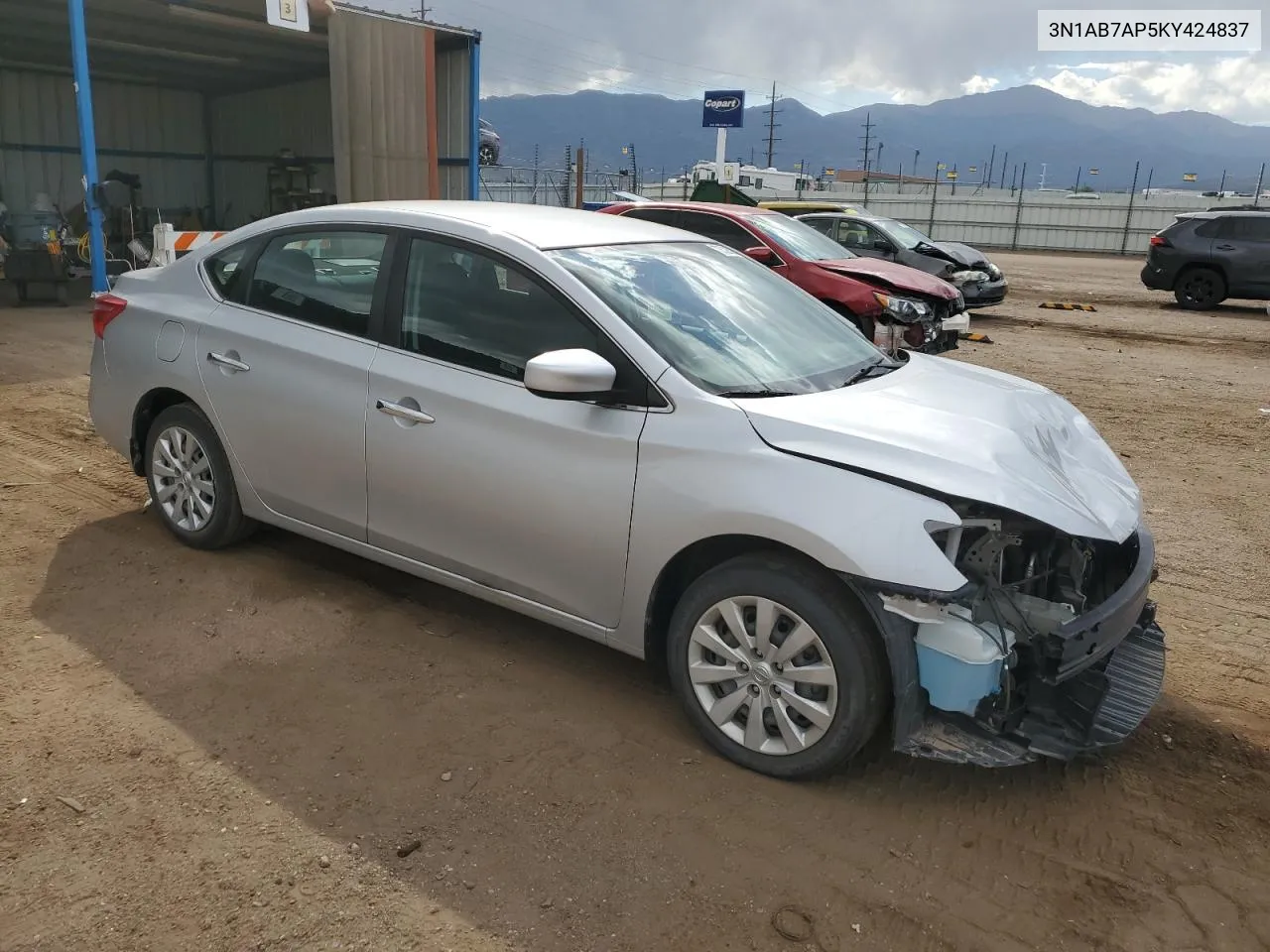 2019 Nissan Sentra S VIN: 3N1AB7AP5KY424837 Lot: 73529524