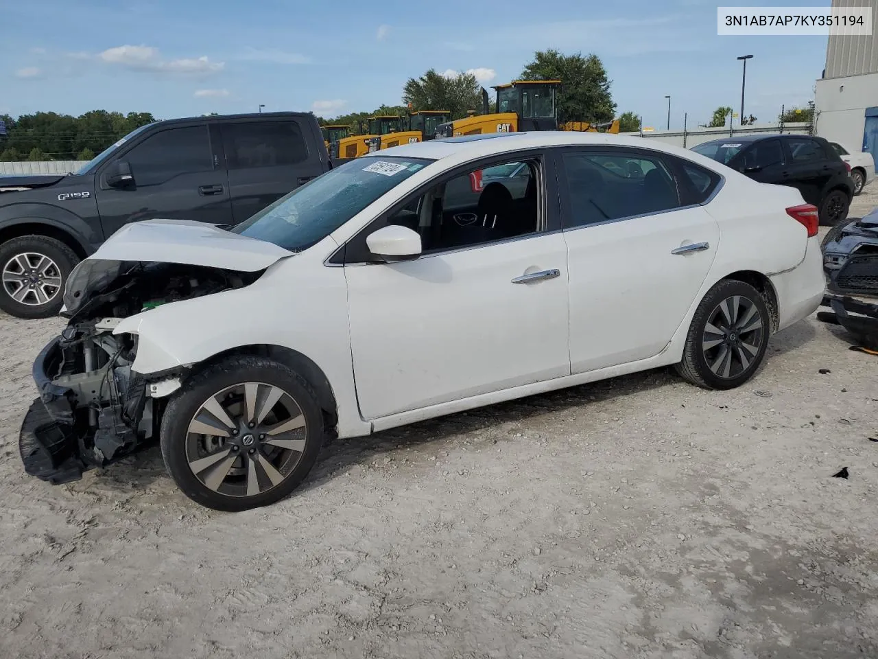 2019 Nissan Sentra S VIN: 3N1AB7AP7KY351194 Lot: 73591124