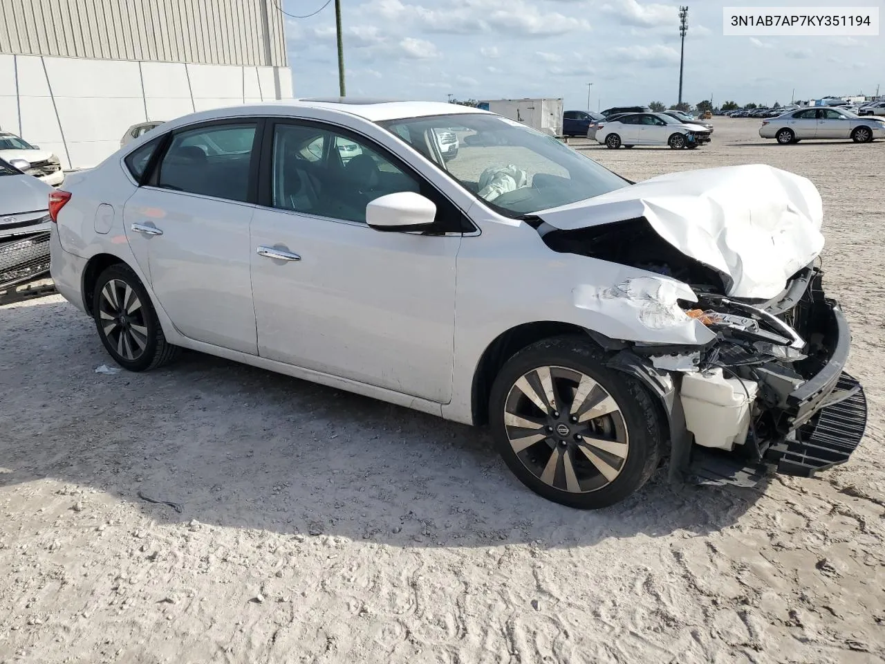 2019 Nissan Sentra S VIN: 3N1AB7AP7KY351194 Lot: 73591124