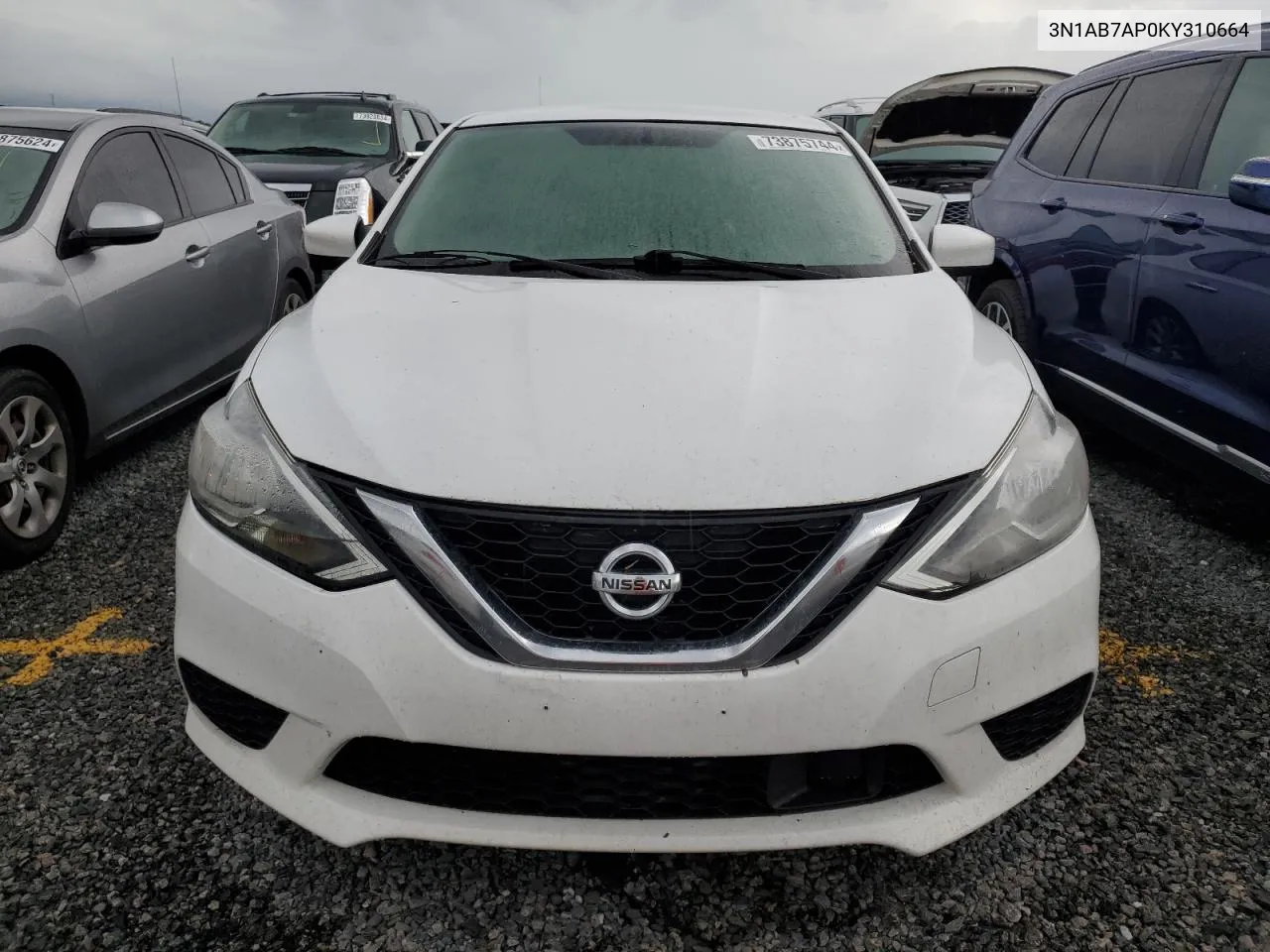 2019 Nissan Sentra S VIN: 3N1AB7AP0KY310664 Lot: 73875744