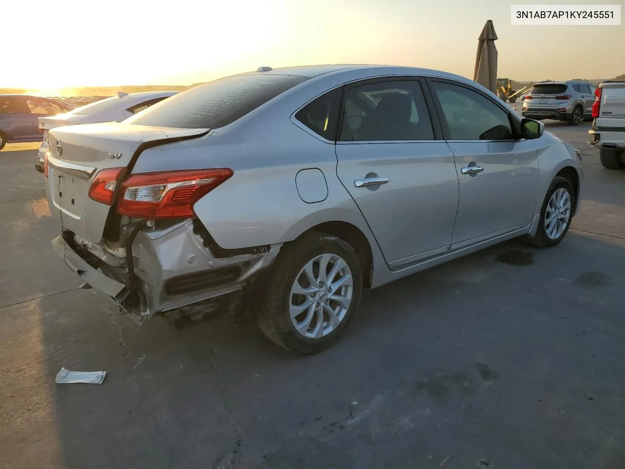 2019 Nissan Sentra S VIN: 3N1AB7AP1KY245551 Lot: 74095534