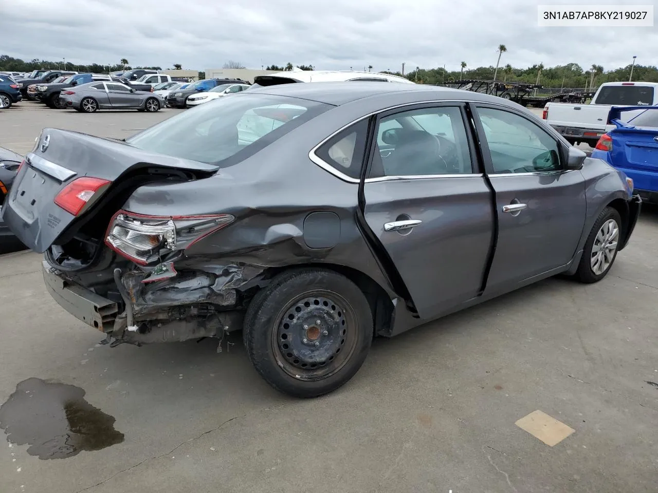 2019 Nissan Sentra S VIN: 3N1AB7AP8KY219027 Lot: 74693564