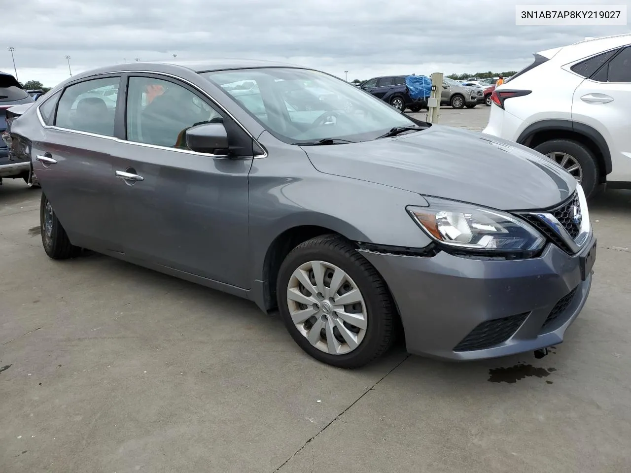 2019 Nissan Sentra S VIN: 3N1AB7AP8KY219027 Lot: 74693564