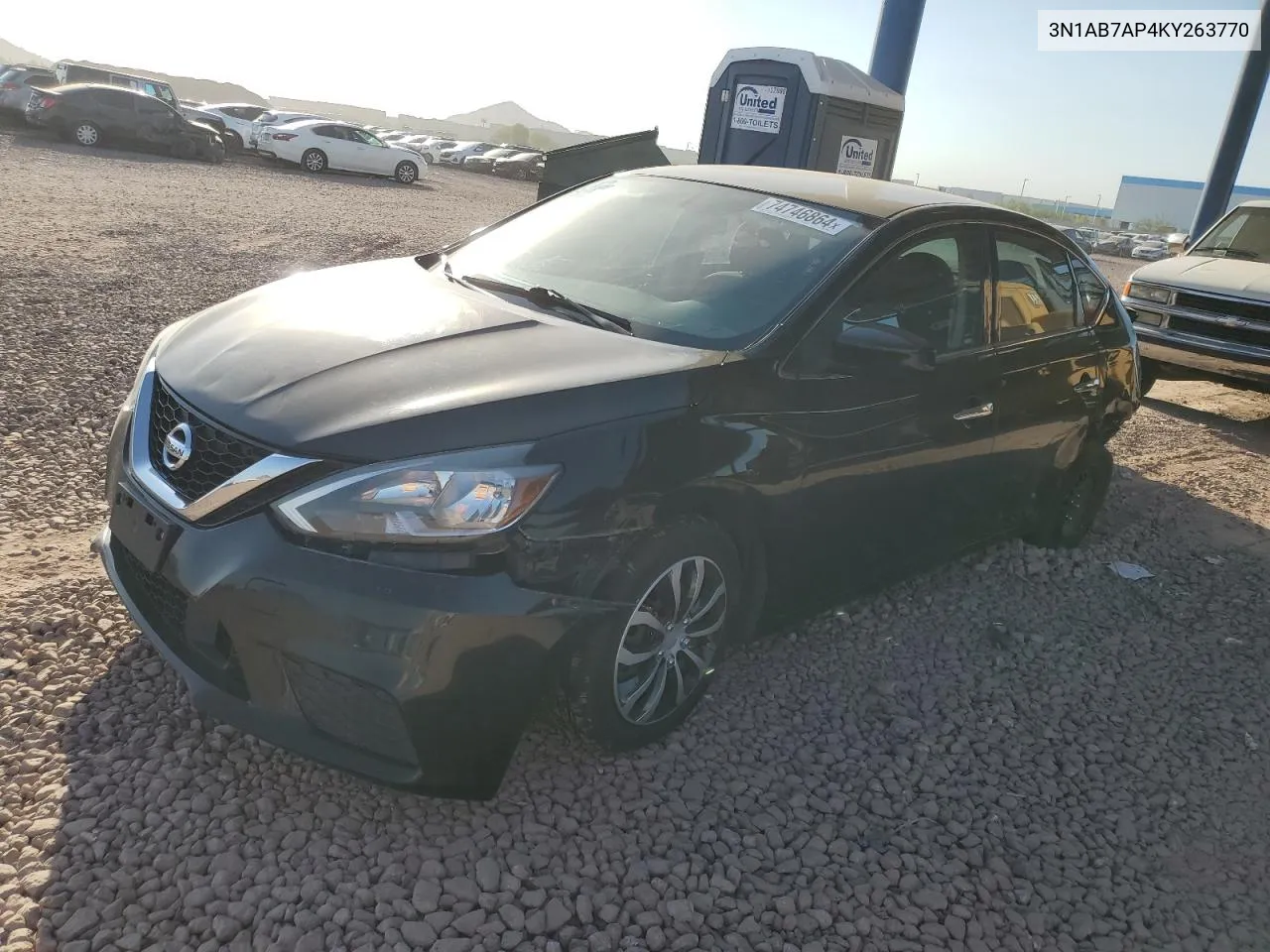 2019 Nissan Sentra S VIN: 3N1AB7AP4KY263770 Lot: 74746864