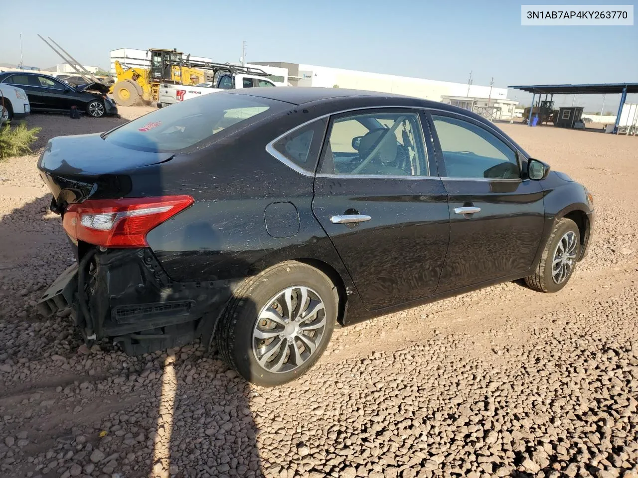 2019 Nissan Sentra S VIN: 3N1AB7AP4KY263770 Lot: 74746864