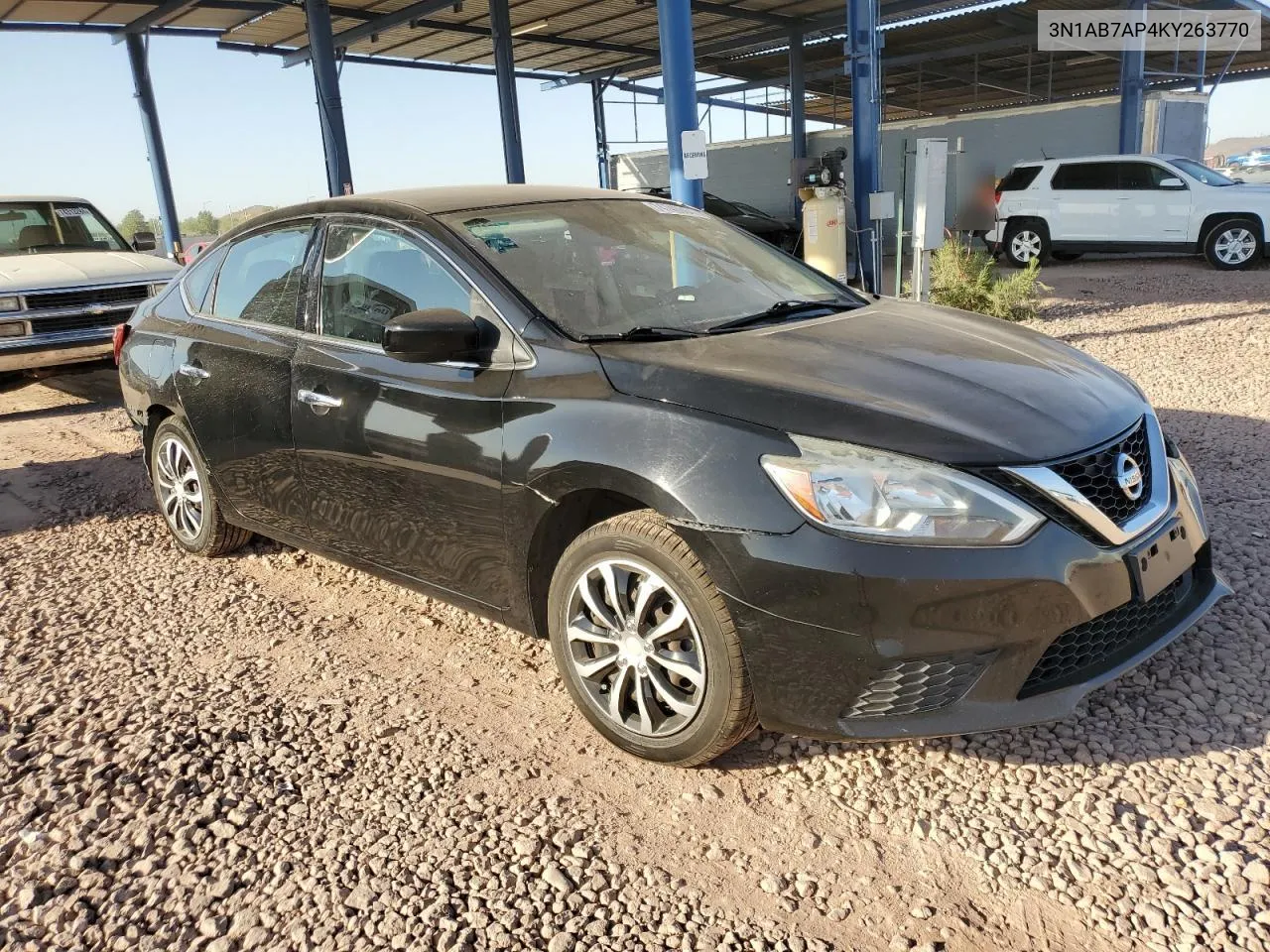 2019 Nissan Sentra S VIN: 3N1AB7AP4KY263770 Lot: 74746864