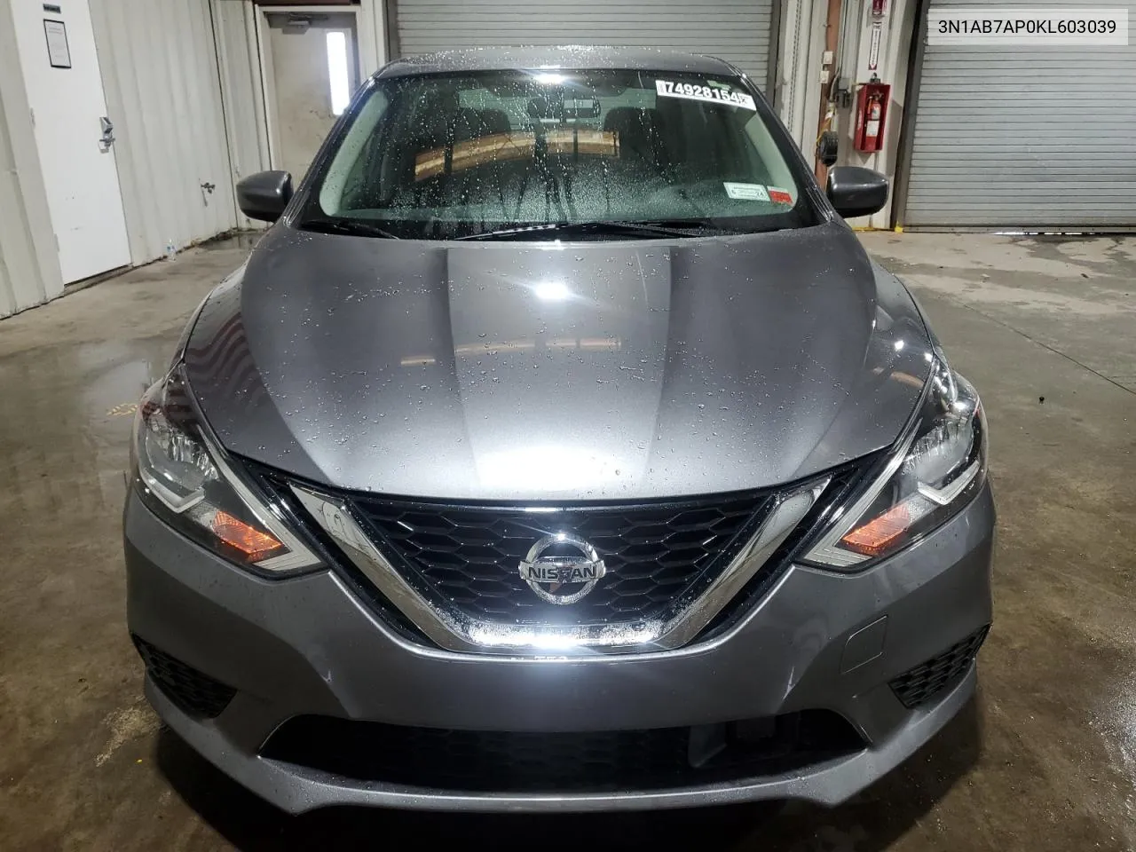 2019 Nissan Sentra S VIN: 3N1AB7AP0KL603039 Lot: 74928154