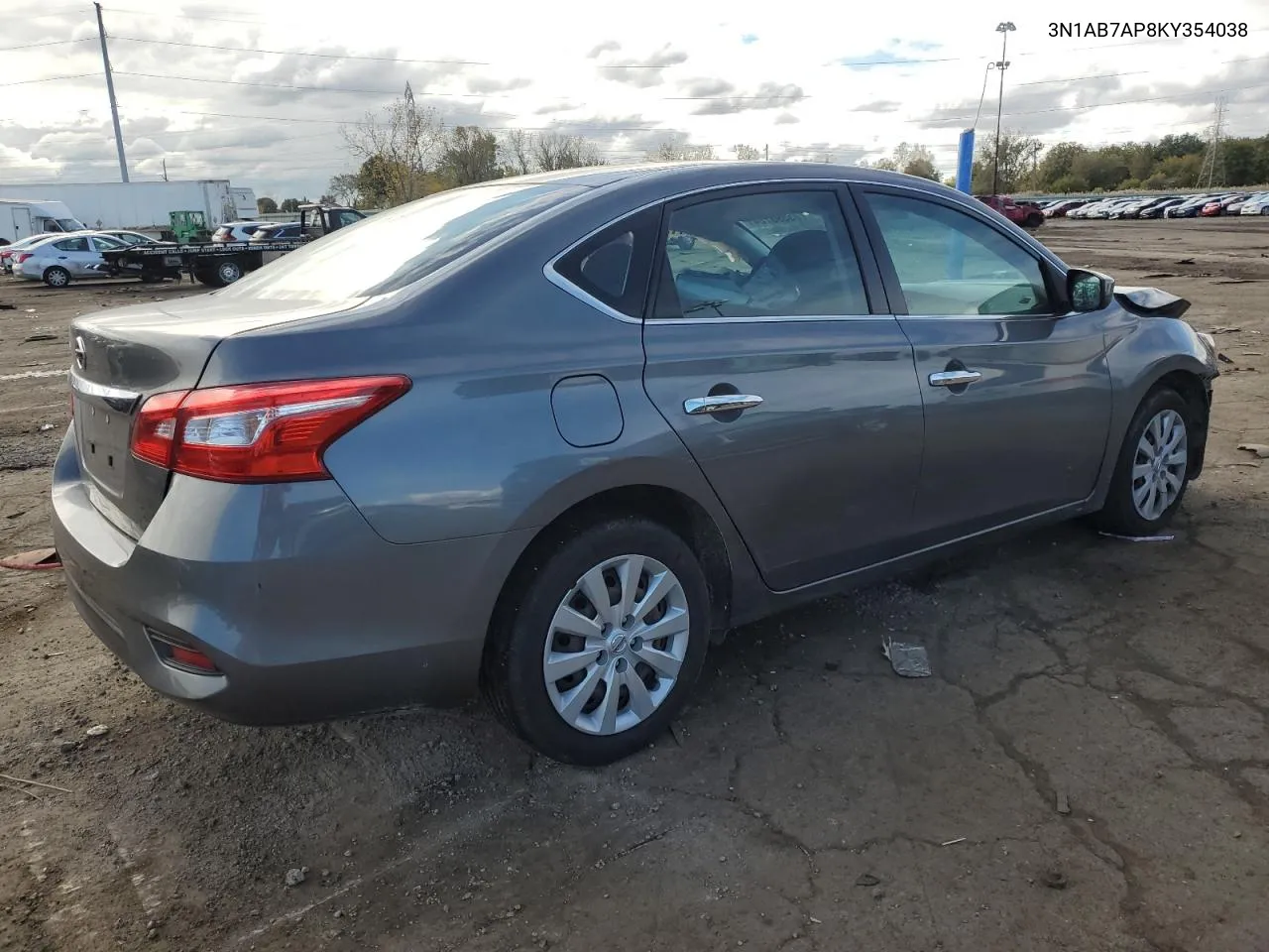 2019 Nissan Sentra S VIN: 3N1AB7AP8KY354038 Lot: 75598704