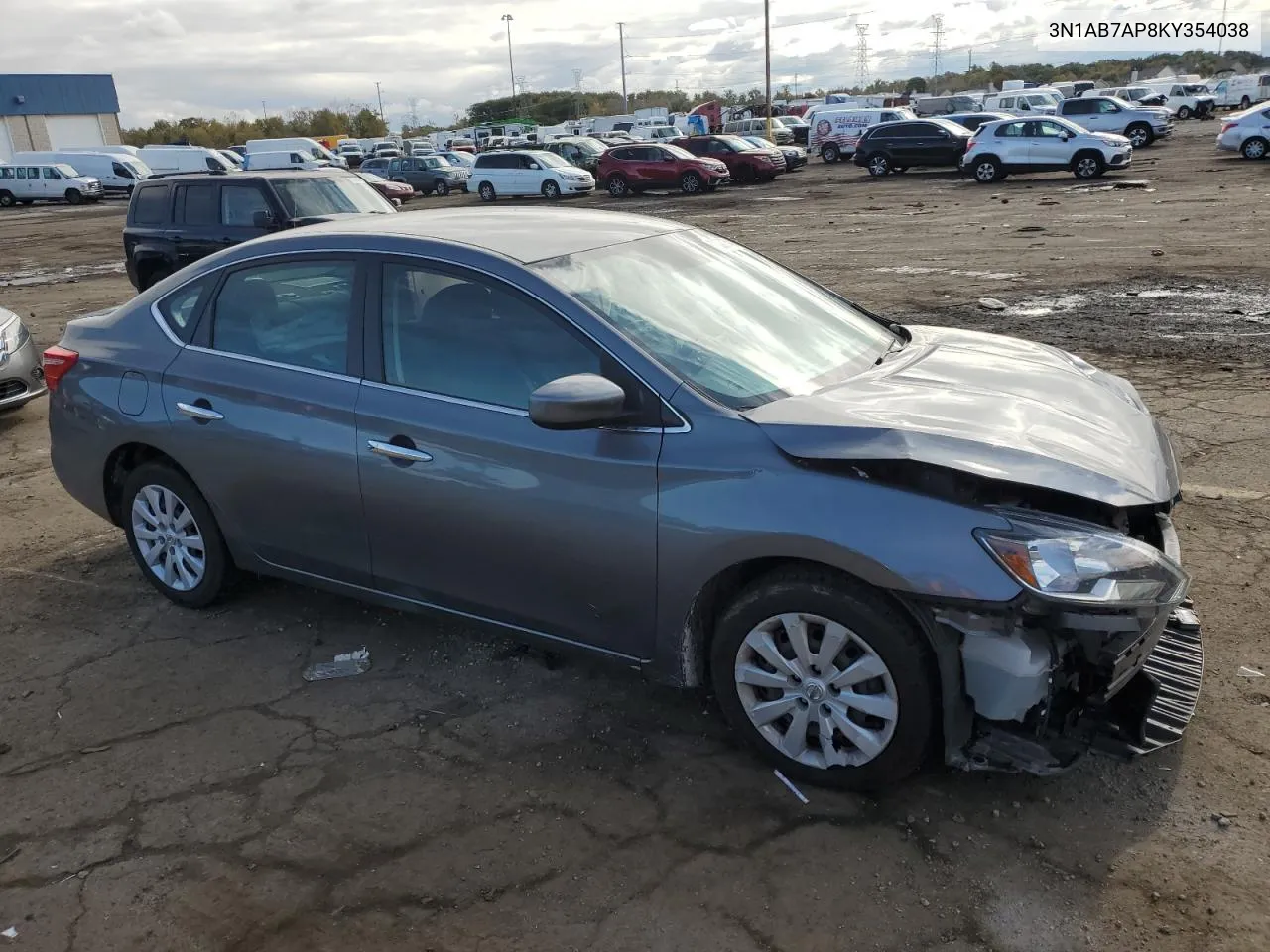 2019 Nissan Sentra S VIN: 3N1AB7AP8KY354038 Lot: 75598704