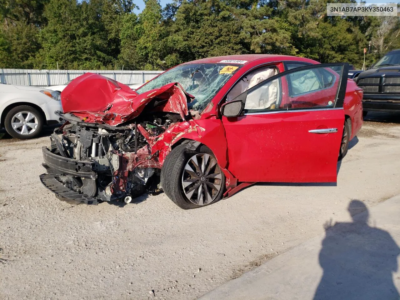 3N1AB7AP3KY350463 2019 Nissan Sentra S