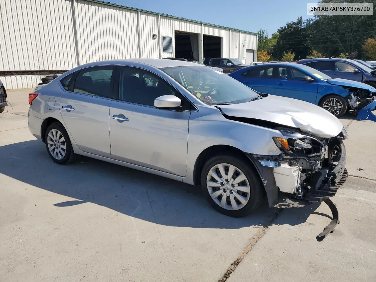 2019 Nissan Sentra S VIN: 3N1AB7AP5KY376790 Lot: 75939914