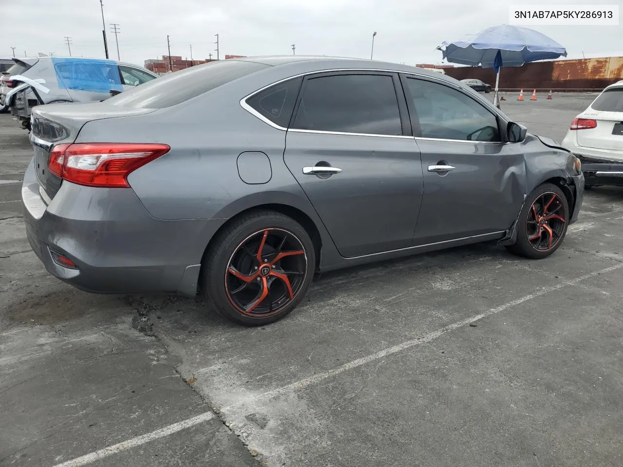 2019 Nissan Sentra S VIN: 3N1AB7AP5KY286913 Lot: 76130374