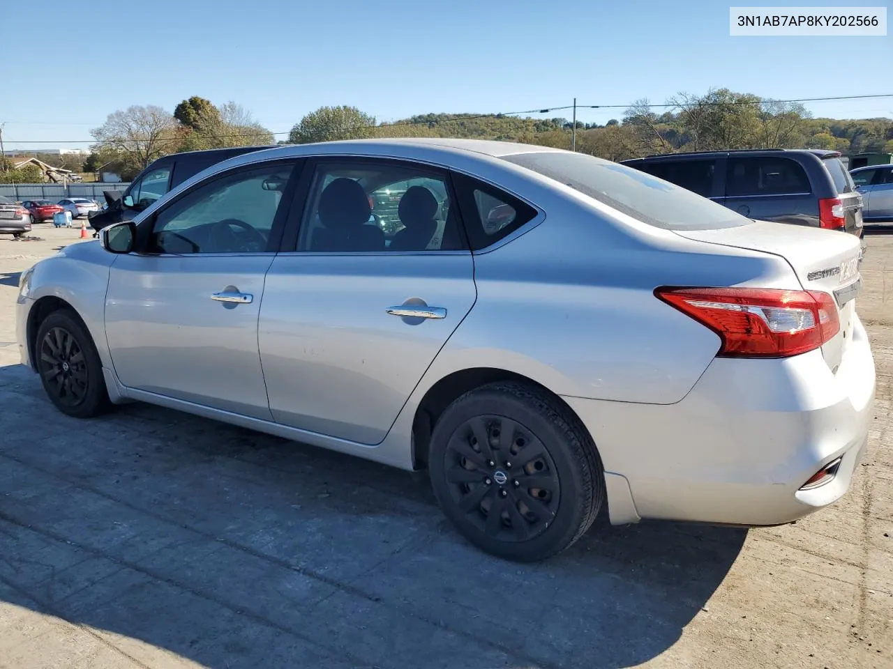 2019 Nissan Sentra S VIN: 3N1AB7AP8KY202566 Lot: 76278674