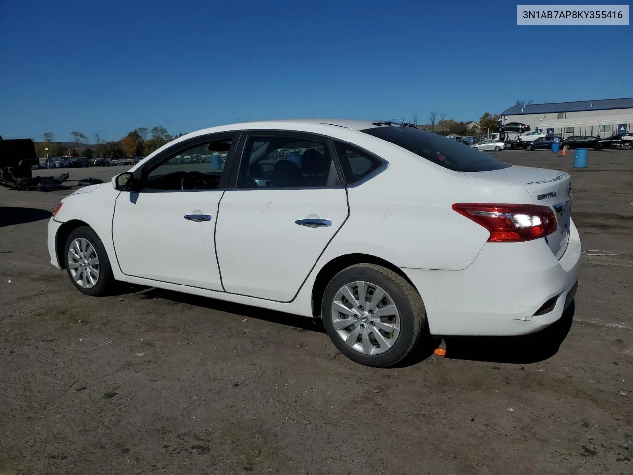 2019 Nissan Sentra S VIN: 3N1AB7AP8KY355416 Lot: 76342824