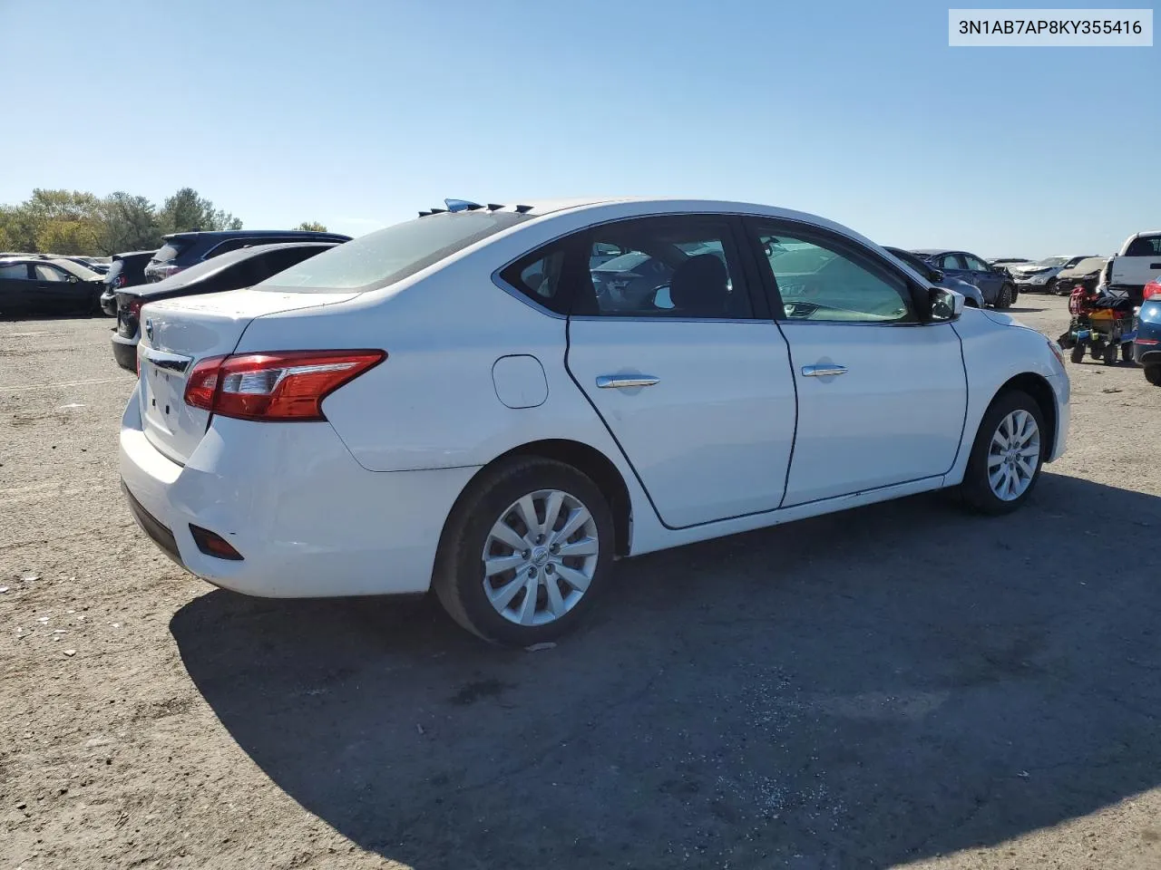 3N1AB7AP8KY355416 2019 Nissan Sentra S