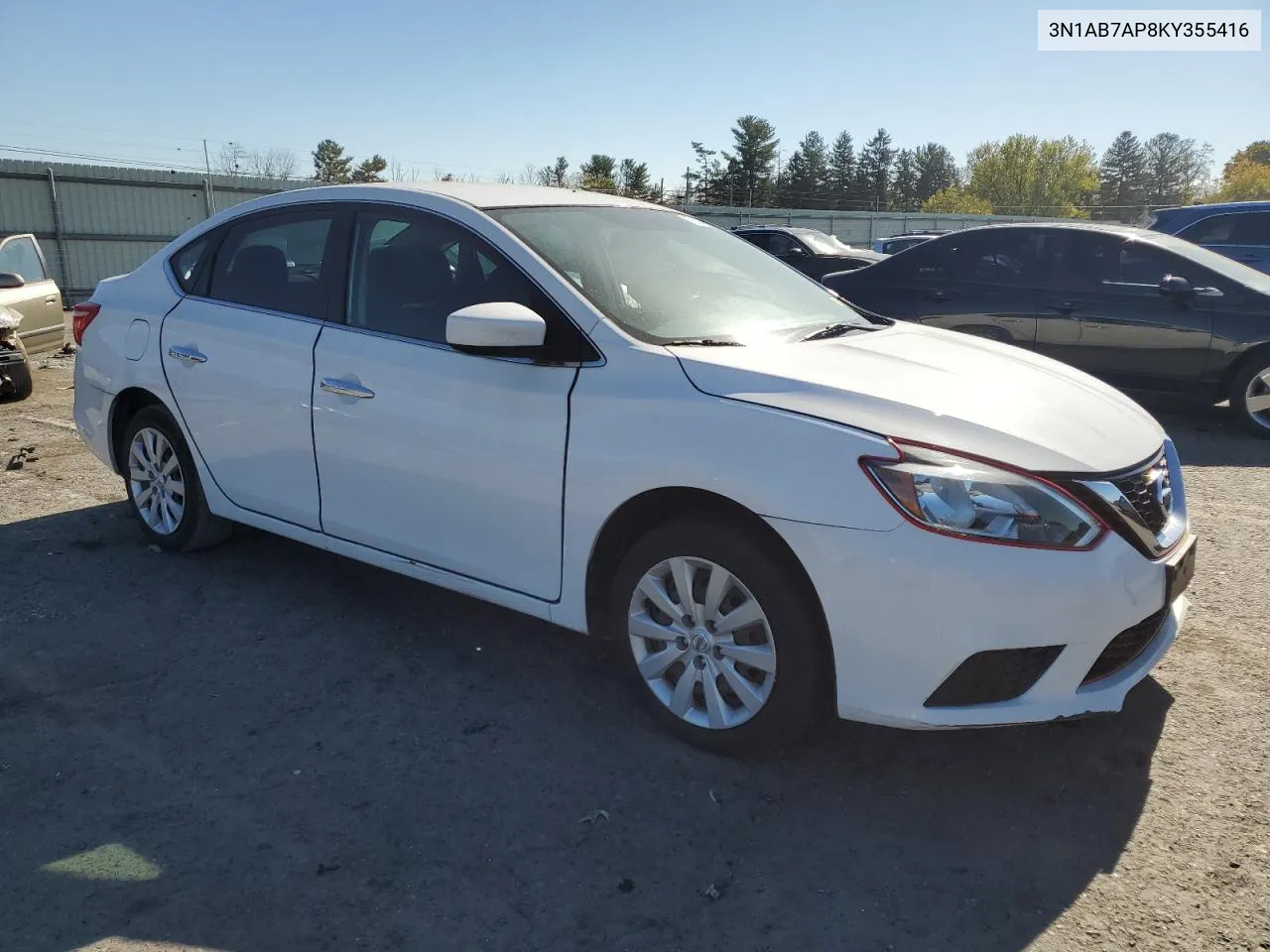 2019 Nissan Sentra S VIN: 3N1AB7AP8KY355416 Lot: 76342824