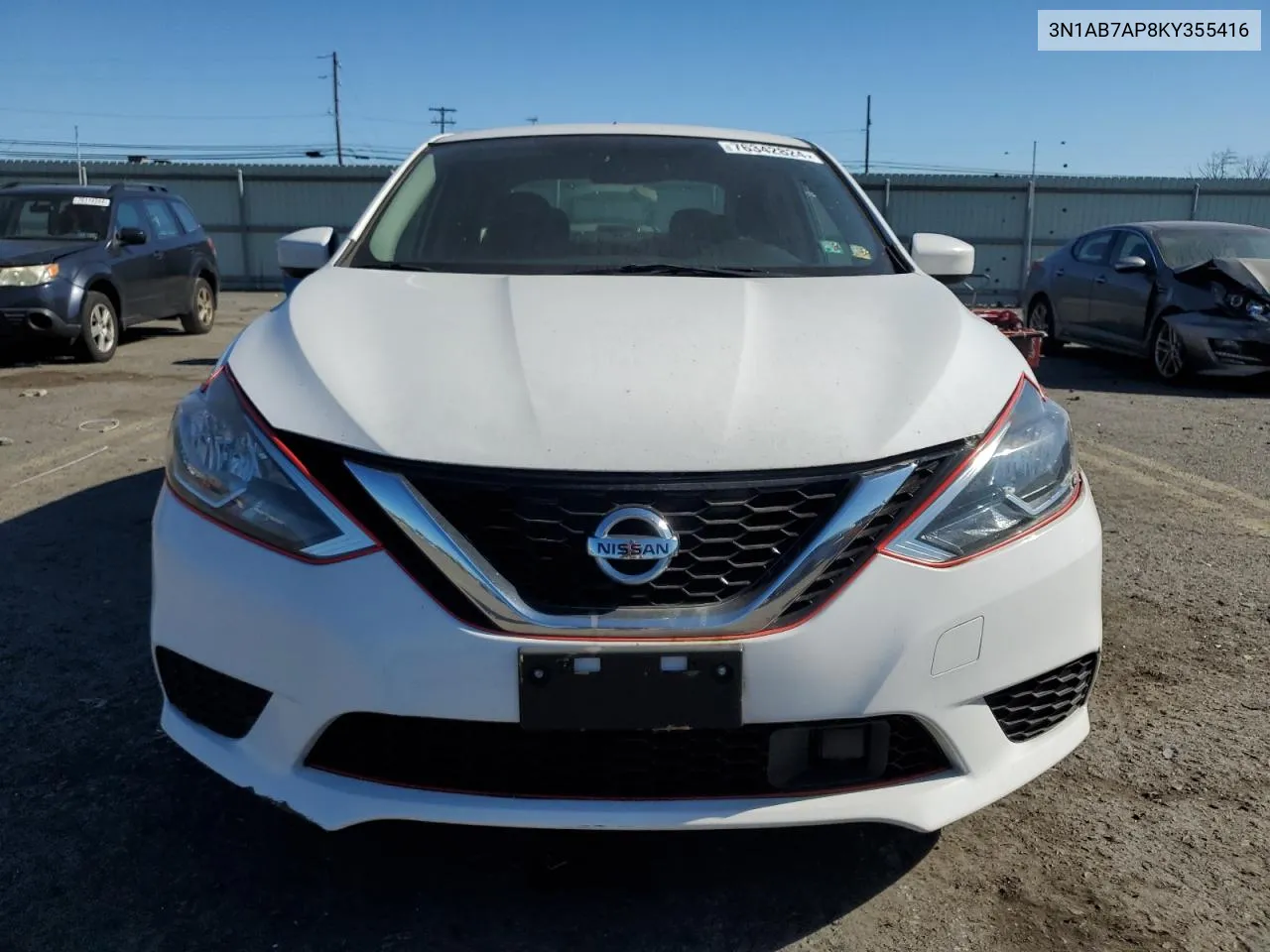 2019 Nissan Sentra S VIN: 3N1AB7AP8KY355416 Lot: 76342824