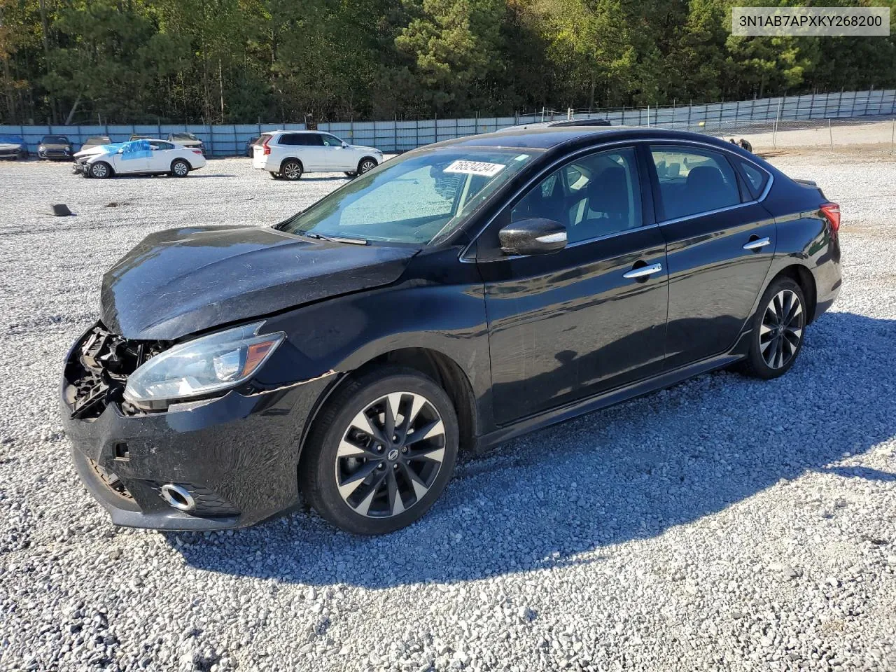 2019 Nissan Sentra S VIN: 3N1AB7APXKY268200 Lot: 76524234