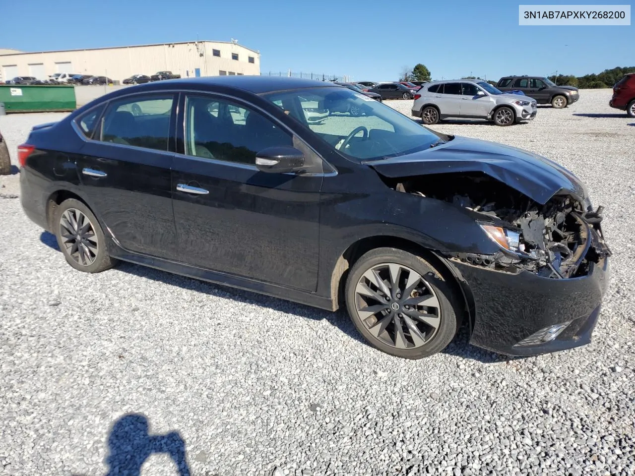 2019 Nissan Sentra S VIN: 3N1AB7APXKY268200 Lot: 76524234