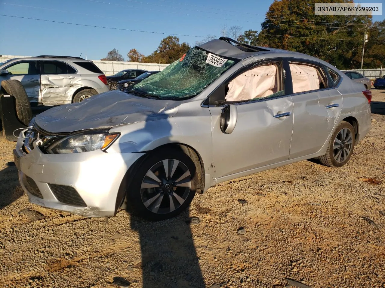 2019 Nissan Sentra S VIN: 3N1AB7AP6KY299203 Lot: 76559244