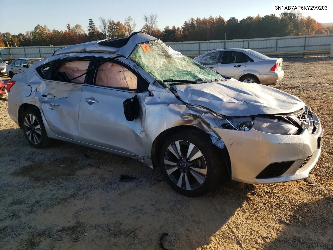 2019 Nissan Sentra S VIN: 3N1AB7AP6KY299203 Lot: 76559244