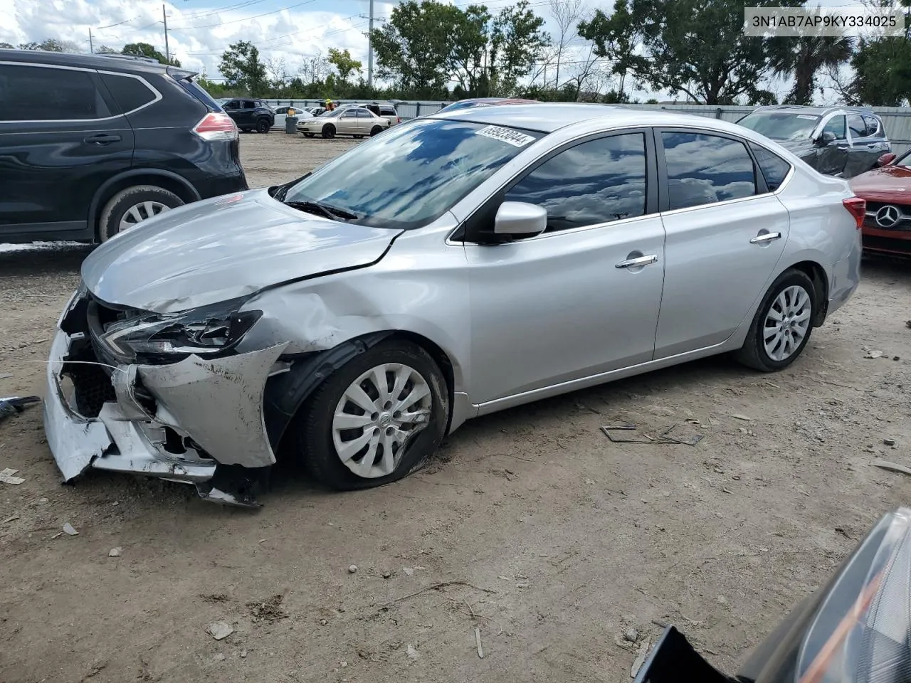 3N1AB7AP9KY334025 2019 Nissan Sentra S