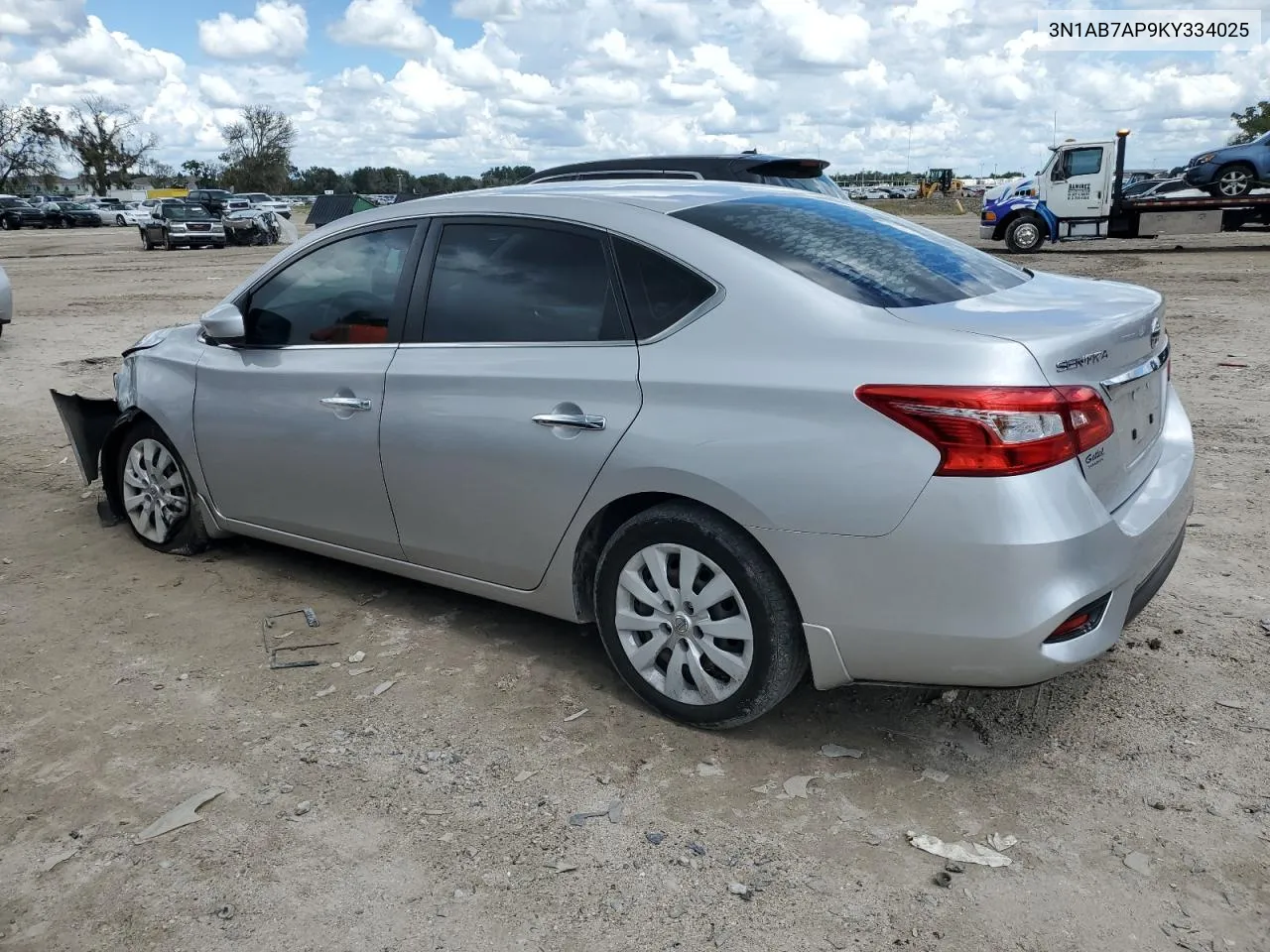 3N1AB7AP9KY334025 2019 Nissan Sentra S