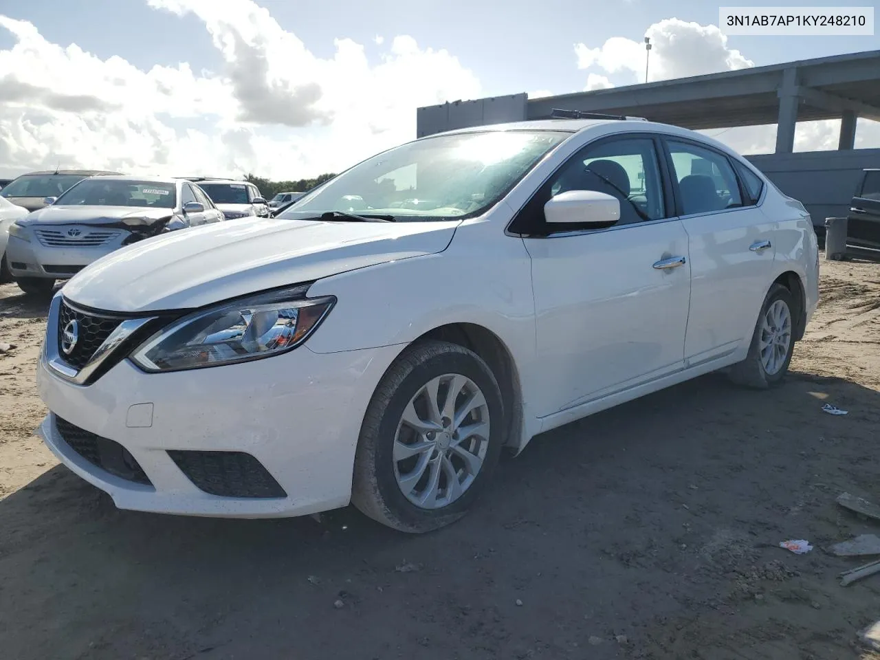 2019 Nissan Sentra S VIN: 3N1AB7AP1KY248210 Lot: 76876054