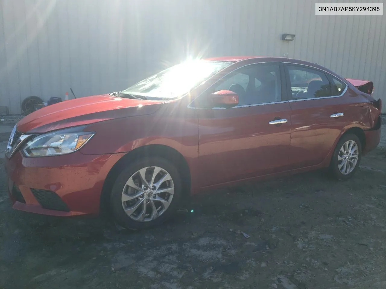 2019 Nissan Sentra S VIN: 3N1AB7AP5KY294395 Lot: 76876884