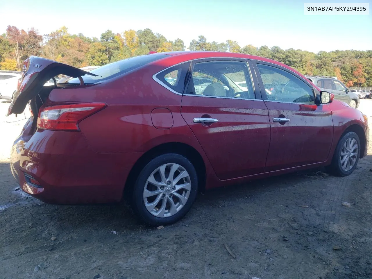 2019 Nissan Sentra S VIN: 3N1AB7AP5KY294395 Lot: 76876884