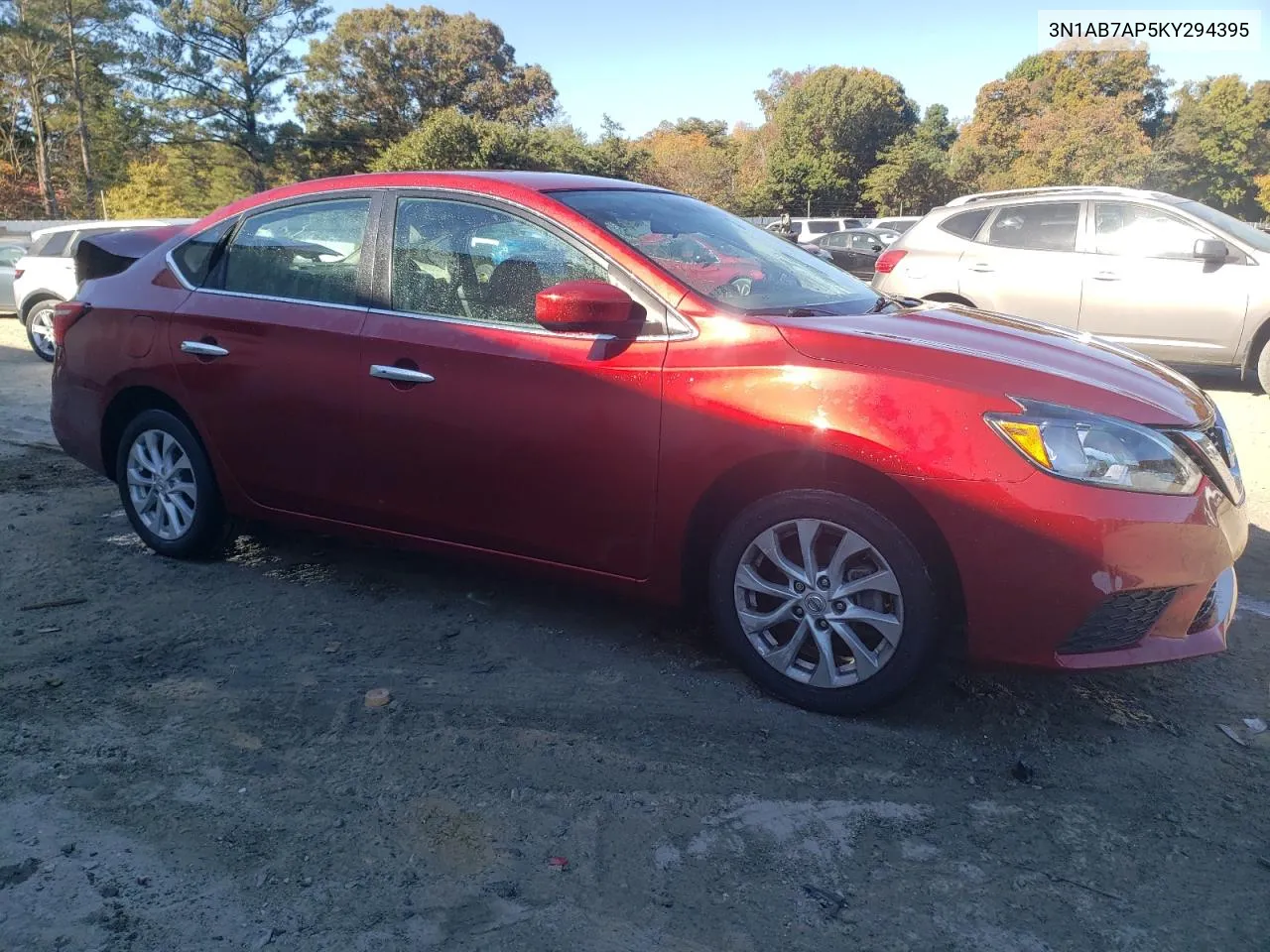 2019 Nissan Sentra S VIN: 3N1AB7AP5KY294395 Lot: 76876884