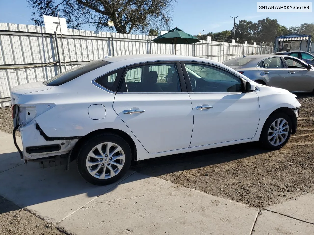 2019 Nissan Sentra S VIN: 3N1AB7APXKY366188 Lot: 77029994